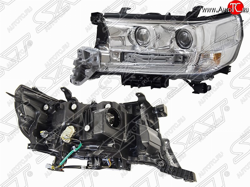 22 999 р. Левая фара передняя SAT (три модуля LED) Toyota Land Cruiser 200 2-ой рестайлинг (2015-2021)  с доставкой в г. Пермь