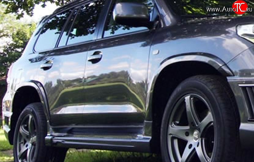 18 449 р. Накладки на колёсные арки Wald Black Bison Toyota Land Cruiser 200 дорестайлинг (2007-2012) (Неокрашенные)  с доставкой в г. Пермь