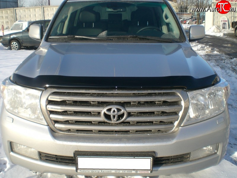 3 689 р. Дефлектор капота NovLine Toyota Land Cruiser 200 дорестайлинг (2007-2012)  с доставкой в г. Пермь