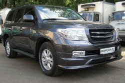 16 649 р. Накладка на передний бампер JAOS Toyota Land Cruiser 200 дорестайлинг (2007-2012) (Неокрашенная)  с доставкой в г. Пермь. Увеличить фотографию 3
