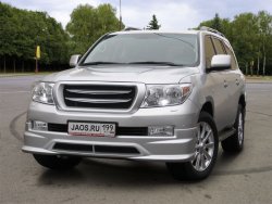 16 649 р. Накладка на передний бампер JAOS Toyota Land Cruiser 200 дорестайлинг (2007-2012) (Неокрашенная)  с доставкой в г. Пермь. Увеличить фотографию 4