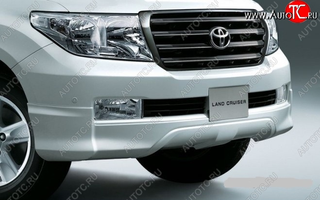 9 299 р. Накладка на передний бампер ORIGINAL Toyota Land Cruiser 200 дорестайлинг (2007-2012) (Неокрашенная)  с доставкой в г. Пермь