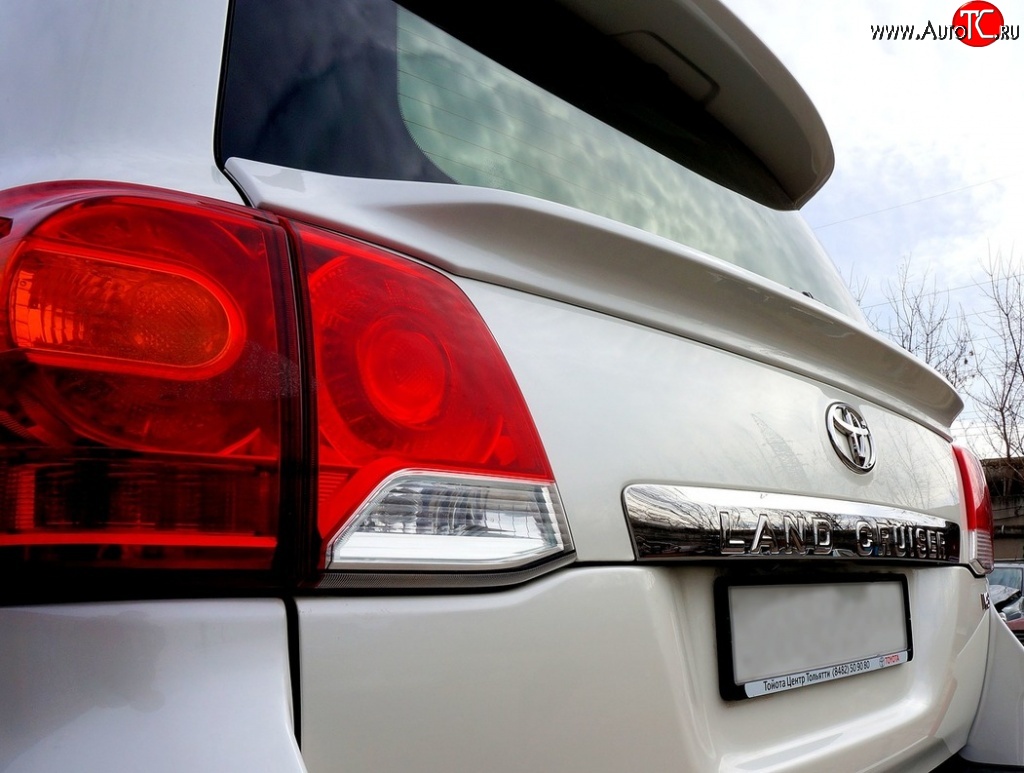 12 099 р. Спойлер Style  Toyota Land Cruiser  200 (2007-2012) дорестайлинг (Неокрашенный)  с доставкой в г. Пермь