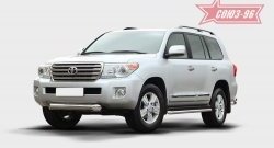 Защита переднего бампера одинарная Souz-96 (d100) Toyota Land Cruiser  200 (2007-2012) дорестайлинг