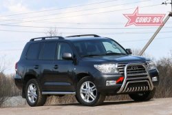 Защита переднего бампера Souz-96 (d76) Toyota Land Cruiser  200 (2007-2012) дорестайлинг