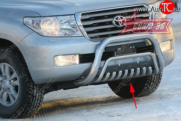 19 529 р. Защита переднего бампера нижняя Souz-96  Toyota Land Cruiser  200 (2007-2012) дорестайлинг  с доставкой в г. Пермь