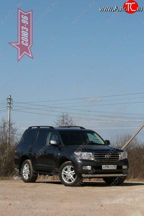 45 449 р. Защита переднего бампера Souz-96 (d89)  Toyota Land Cruiser  200 (2007-2012) дорестайлинг  с доставкой в г. Пермь