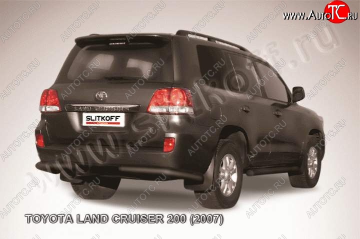 9 999 р. Уголки d76  Toyota Land Cruiser  200 (2007-2012) дорестайлинг (Цвет: серебристый)  с доставкой в г. Пермь