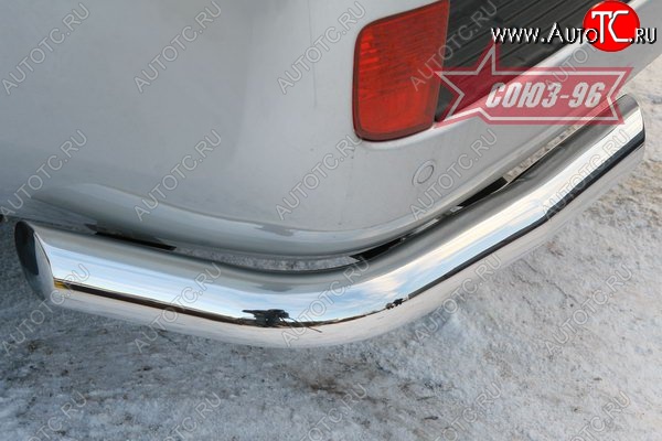 18 629 р. Защита заднего бампера Souz-96 (d76) Toyota Land Cruiser 200 дорестайлинг (2007-2012)  с доставкой в г. Пермь