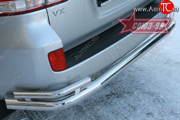 25 667 р. Защита заднего бампера Souz-96 (d76/42)  Toyota Land Cruiser  200 (2007-2012) дорестайлинг  с доставкой в г. Пермь