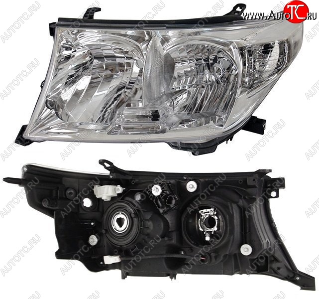 8 449 р. Левая фара SAT (под ксенон, с электрокорректором) Toyota Land Cruiser 200 дорестайлинг (2007-2012)  с доставкой в г. Пермь