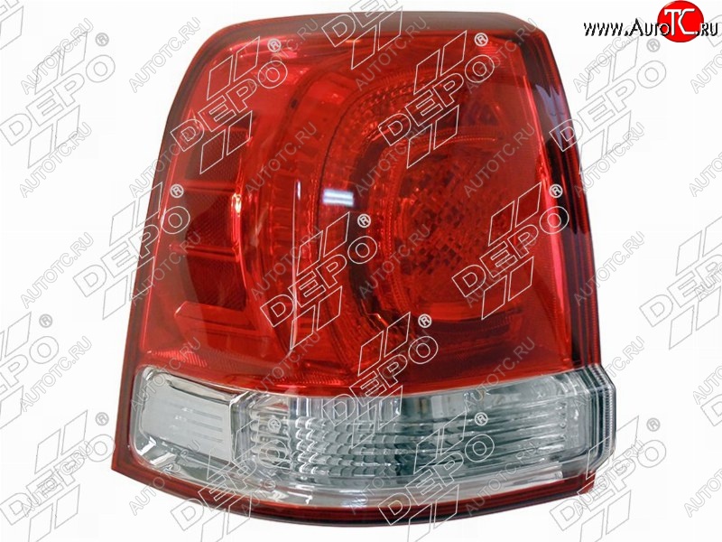 8 999 р. Левый фонарь DEPO Toyota Land Cruiser 200 дорестайлинг (2007-2012)  с доставкой в г. Пермь