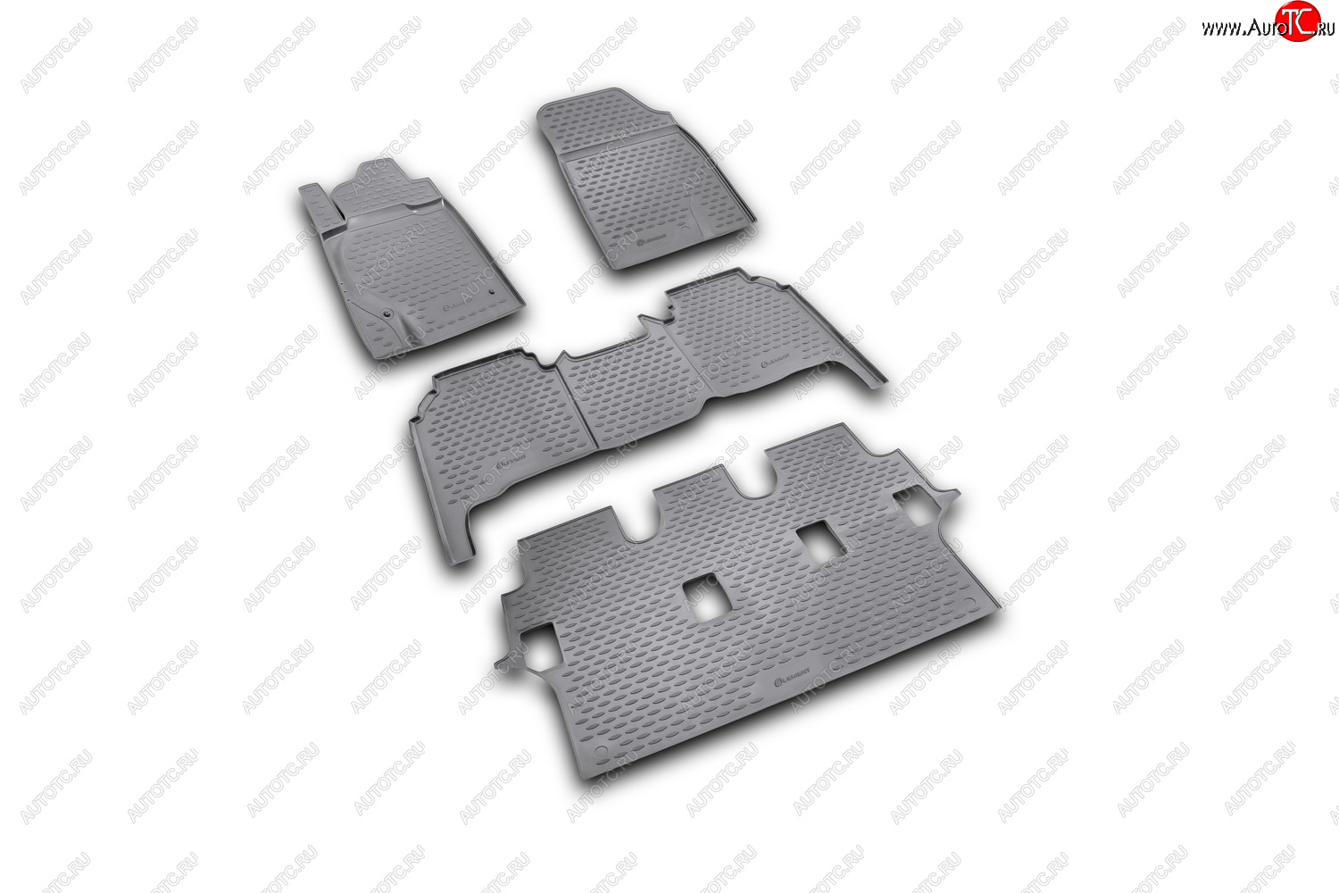 4 849 р. Комплект ковриков салона Element (полиуретан)  Toyota Land Cruiser  200 (2007-2012) дорестайлинг (черные)  с доставкой в г. Пермь