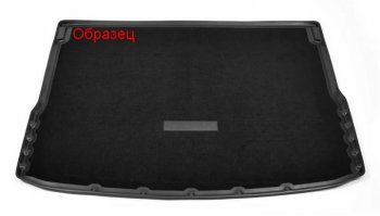 Комбинированый коврик с повышенной износостойкостью в багажник Unidec (полиуретан, текстиль, 5 мест) Toyota Land Cruiser 200 2-ой рестайлинг (2015-2021) (Черный)