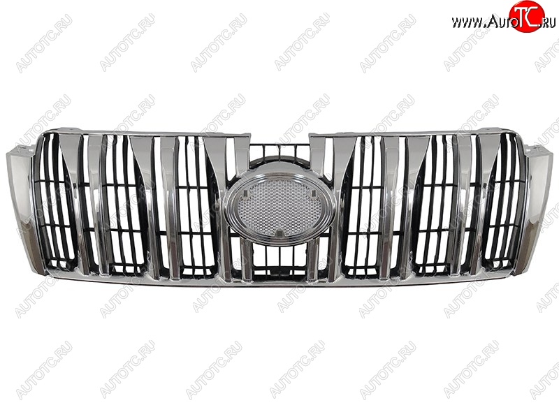 5 999 р. Решётка радиатора SAT (хромированная) Toyota Land Cruiser Prado J150 дорестайлинг (2009-2013)  с доставкой в г. Пермь
