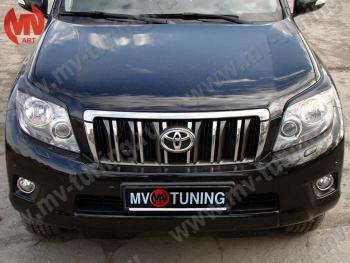 1 599 р. Реснички на фары JAOS  Toyota Land Cruiser Prado  J150 (2009-2013) дорестайлинг (Неокрашенные)  с доставкой в г. Пермь. Увеличить фотографию 4
