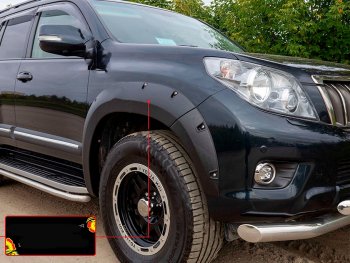 Расширитель арки RA (вылет 30 мм, передний правый) Toyota Land Cruiser Prado J150 дорестайлинг (2009-2013)