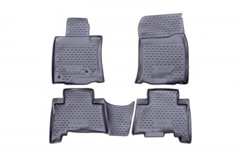 Комплект ковриков в салон (полиуретан, серые) Element Toyota Land Cruiser Prado  J150 (2009-2013) дорестайлинг