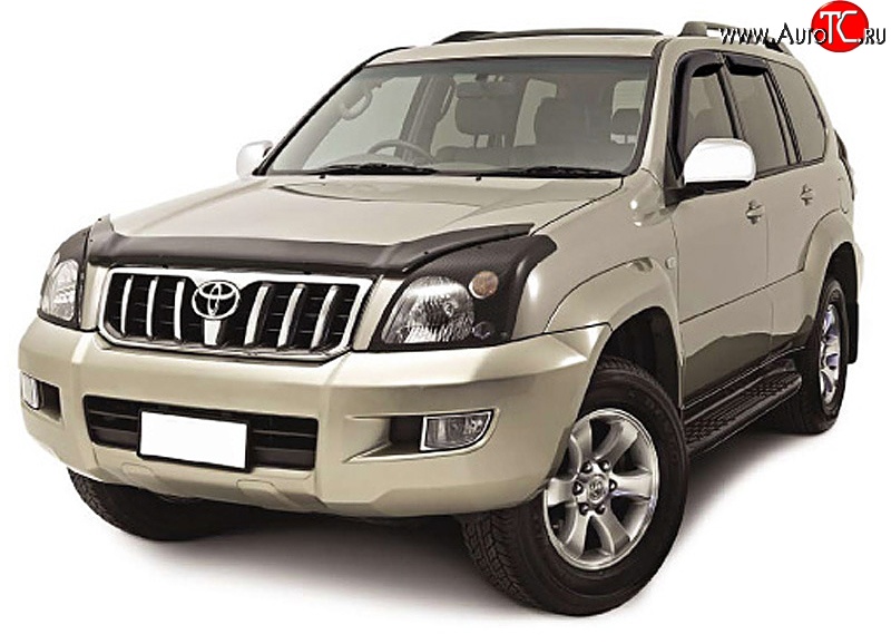 3 689 р. Дефлектор капота NovLine Toyota Land Cruiser Prado J150 дорестайлинг (2009-2013)  с доставкой в г. Пермь