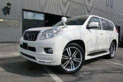 12 799 р. Накладка на передний бампер Mz SPEED Toyota Land Cruiser Prado J150 дорестайлинг (2009-2013) (Неокрашенная)  с доставкой в г. Пермь. Увеличить фотографию 2