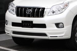 12 799 р. Накладка на передний бампер Mz SPEED Toyota Land Cruiser Prado J150 дорестайлинг (2009-2013) (Неокрашенная)  с доставкой в г. Пермь. Увеличить фотографию 3