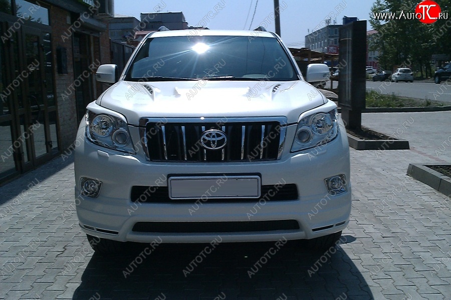 12 799 р. Накладка на передний бампер Mz SPEED Toyota Land Cruiser Prado J150 дорестайлинг (2009-2013) (Неокрашенная)  с доставкой в г. Пермь