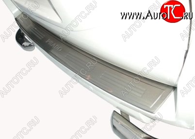 9 199 р. Защитная накладка на задний бампер СТ Toyota Land Cruiser Prado J150 дорестайлинг (2009-2013)  с доставкой в г. Пермь