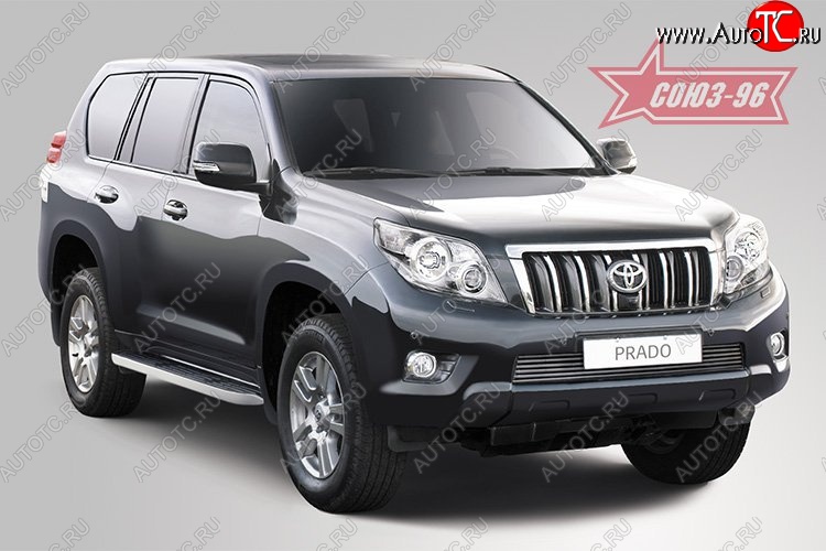 7 109 р. Декоративный элемент воздухозаборника Souz-96 (d10)  Toyota Land Cruiser Prado  J150 (2009-2013) дорестайлинг  с доставкой в г. Пермь