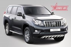 Защита переднего бампера Souz-96 (d42) Toyota Land Cruiser Prado  J150 (2009-2013) дорестайлинг