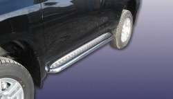 Широкая защита порогов Slitkoff Toyota Land Cruiser Prado J150 дорестайлинг (2009-2013)