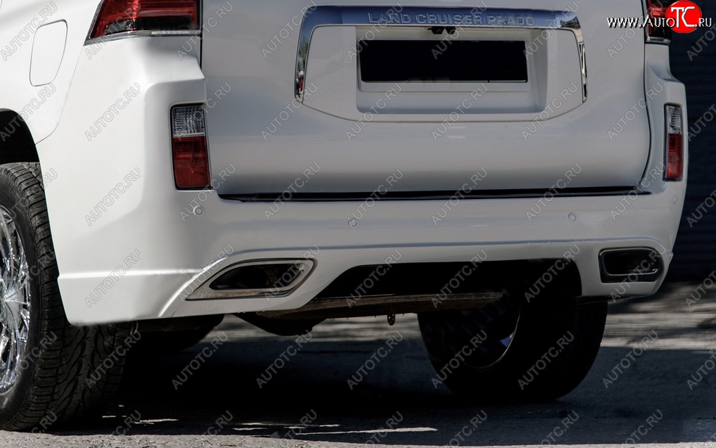 23 899 р. Задний бампер ELFORD Style  Toyota Land Cruiser Prado  J150 (2009-2013) дорестайлинг (Неокрашенный)  с доставкой в г. Пермь