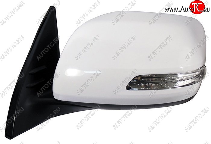 11 449 р. Боковое левое зеркало заднего вида (обогрев/поворотник) SAT Toyota Land Cruiser Prado J150 дорестайлинг (2009-2013) (Неокрашенное)  с доставкой в г. Пермь