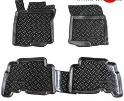 Комплект ковриков в салон Aileron 4 шт. (полиуретан) Toyota Land Cruiser Prado  J150 (2009-2013) дорестайлинг
