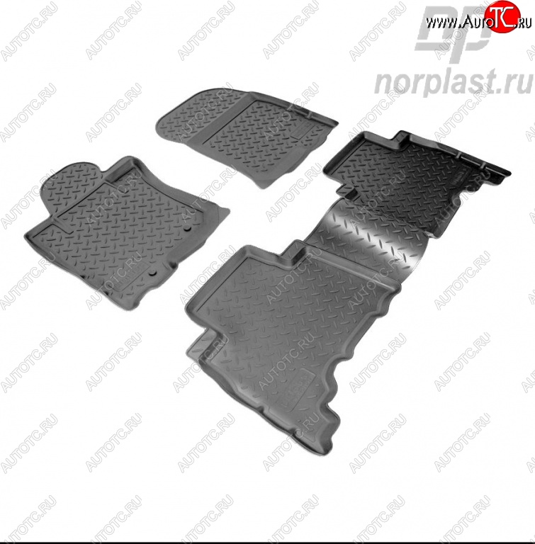 2 789 р. Комплект ковриков в салон Norplast  Toyota Land Cruiser Prado  J150 (2009-2013) дорестайлинг  с доставкой в г. Пермь
