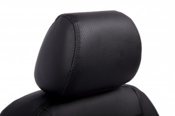 5 999 р. Чехлы на сиденья из экокожи Seintex  Toyota Land Cruiser Prado  J150 (2009-2013) дорестайлинг (Черный)  с доставкой в г. Пермь. Увеличить фотографию 2