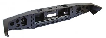 56 689 р. Бампер передний силовой РИФ  Toyota Land Cruiser  80 (1989-1997) (С дополнительными фарами без защитной дуги)  с доставкой в г. Пермь. Увеличить фотографию 2