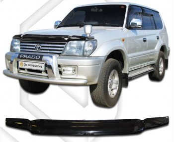 Дефлектор капота (J90W, J95W) CA-Plastic Toyota Land Cruiser  90 (1996-2000)
