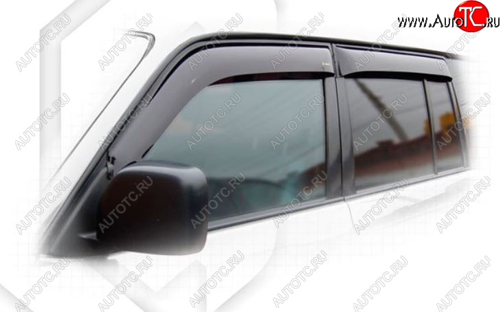 2 079 р. Дефлектора окон (J90W, J95W) CA-Plastiс  Toyota Land Cruiser  90 (1996-2000) (Classic полупрозрачный, Без хром.молдинга)  с доставкой в г. Пермь