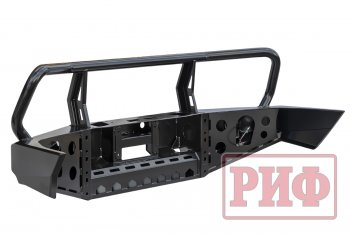 62 729 р. Бампер передний силовой РИФ Toyota Land Cruiser 100 1-ый рестайлинг (2002-2005) (С дополнительными фарами и защитной дугой)  с доставкой в г. Пермь. Увеличить фотографию 2