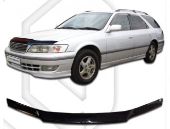 1 999 р. Дефлектор капота CA-Plastiс  Toyota Mark 2  Qualis (1997-2002) седан (серия Classic черный, Без надписи)  с доставкой в г. Пермь. Увеличить фотографию 2