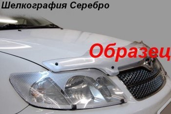 Защита фар CA-Plastiс Toyota Mark 2  X100 (1996-2000) седан (Шелкография серебро)