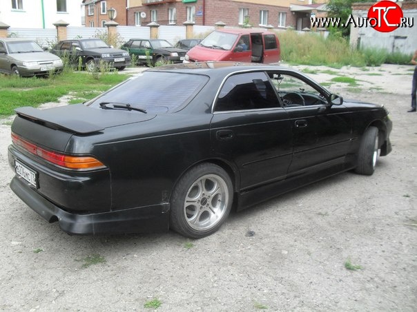 2 499 р. Накладка на задний бампер Vertex Toyota Mark 2 X90 седан (1992-1996) (Неокрашенная)  с доставкой в г. Пермь