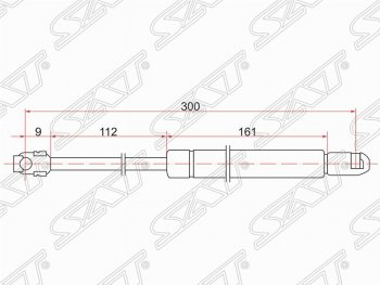 Упор багажника крышки багажника SAT Toyota Mark 2  X90 (1992-1996) седан