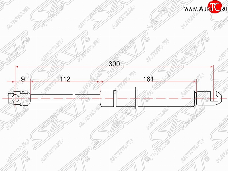 679 р. Упор багажника крышки багажника SAT  Toyota Mark 2  X90 (1992-1996) седан  с доставкой в г. Пермь