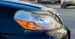 999 р. Реснички на фары RA Toyota Mark 2 X110 седан дорестайлинг (2000-2002) (Неокрашенные)  с доставкой в г. Пермь. Увеличить фотографию 2