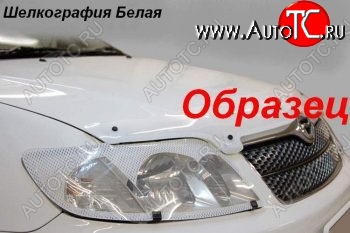 1 999 р. Защита фар (SXN10H) CA-Plastiс  Toyota Nadia  XN10 (1998-2002) (Шелкография белая)  с доставкой в г. Пермь