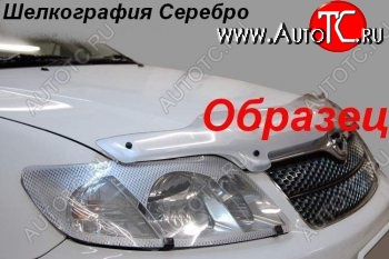 1 999 р. Защита фар (SXN10H) CA-Plastiс  Toyota Nadia  XN10 (1998-2002) (Шелкография серебро)  с доставкой в г. Пермь