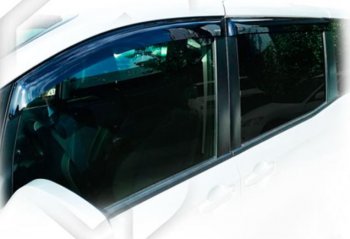 Дефлектора окон CA-Plastic Toyota Noah  R80 (2017-2021) рестайлинг (Classic полупрозрачный, Без хром.молдинга)