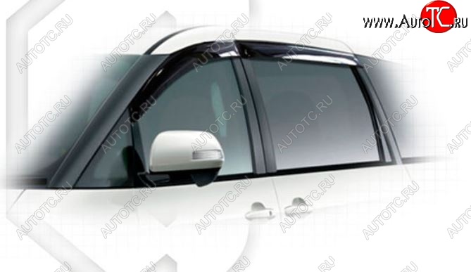 2 079 р. Дефлектора окон CA-Plastic Toyota Previa 3 дорестайлинг (2006-2009) (Classic полупрозрачный, Без хром.молдинга)  с доставкой в г. Пермь