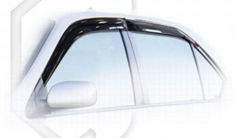 Дефлектора окон CA-Plastic Toyota Prius  XW10 (1997-2000) дорестайлинг (Classic полупрозрачный, Без хром.молдинга)